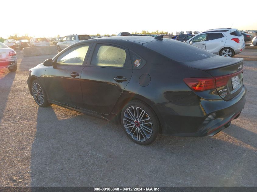 2022 Kia Forte Gt VIN: 3KPF44AC5NE437974 Lot: 39185848