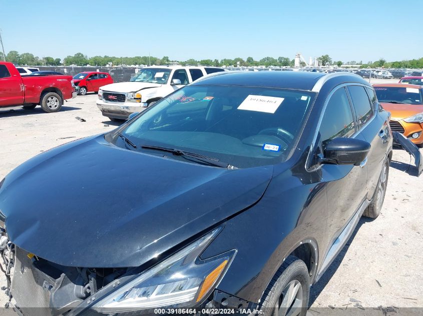 2019 Nissan Murano Sl VIN: 5N1AZ2MJ5KN102484 Lot: 39186464