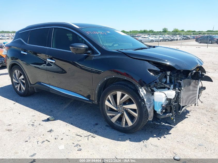 2019 Nissan Murano Sl VIN: 5N1AZ2MJ5KN102484 Lot: 39186464