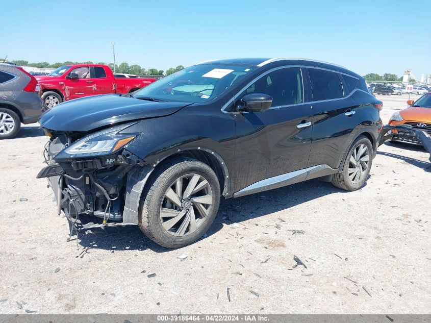 2019 Nissan Murano Sl VIN: 5N1AZ2MJ5KN102484 Lot: 39186464