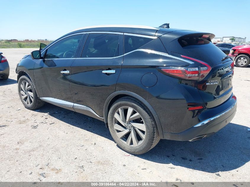 2019 Nissan Murano Sl VIN: 5N1AZ2MJ5KN102484 Lot: 39186464