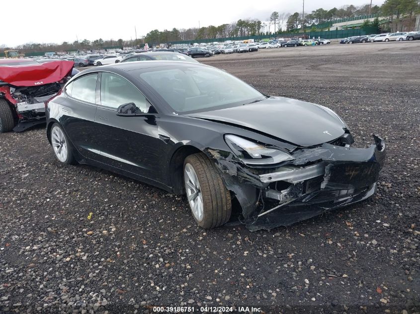 2022 TESLA MODEL 3 REAR-WHEEL DRIVE - 5YJ3E1EA4NF286112