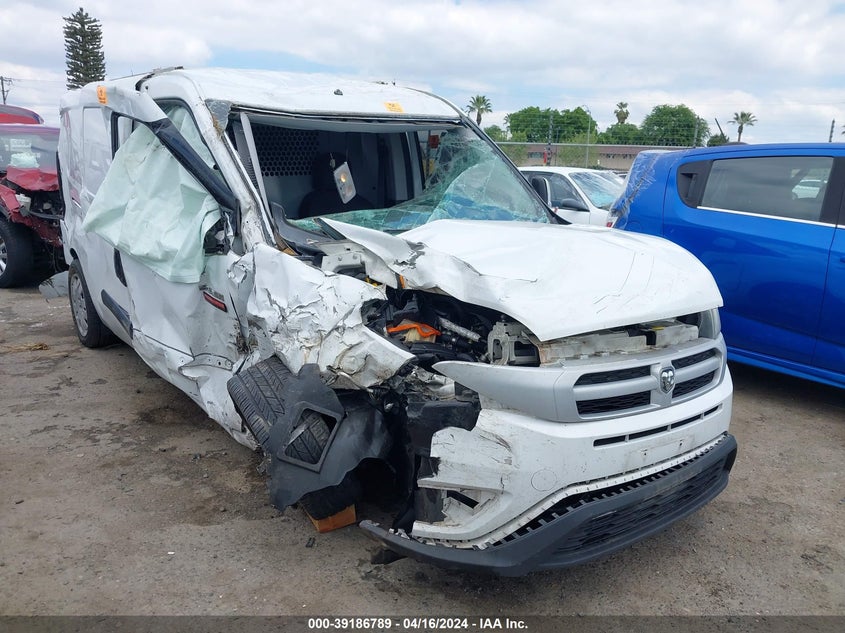 2017 Ram Promaster City Tradesman Slt VIN: ZFBERFBB4H6F46036 Lot: 39186789