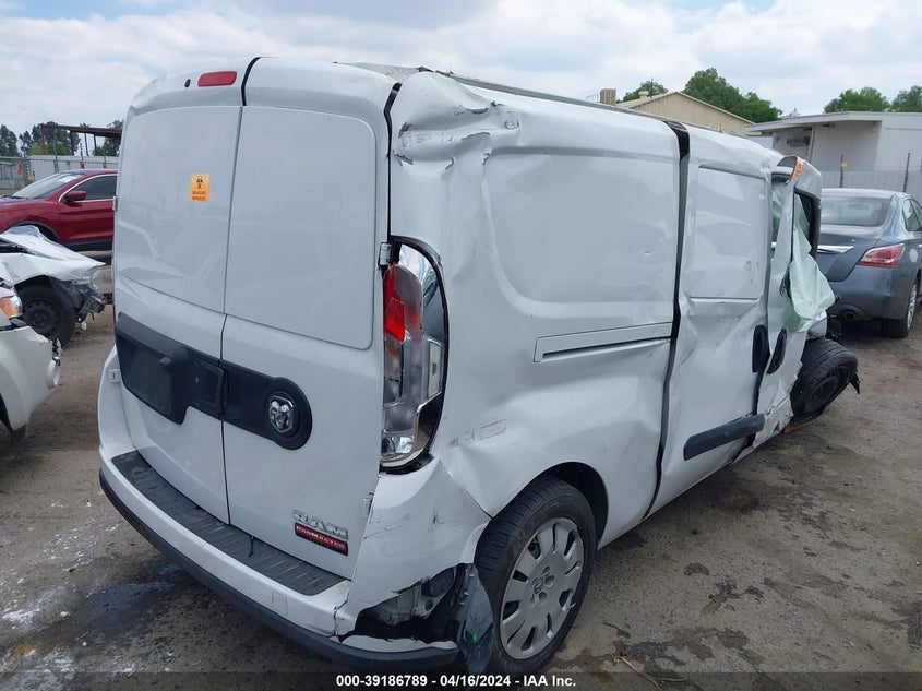 2017 Ram Promaster City Tradesman Slt VIN: ZFBERFBB4H6F46036 Lot: 39186789