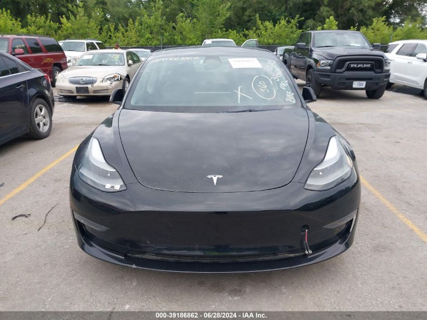 2022 Tesla Model 3 Long Range Dual Motor All-Wheel Drive VIN: 5YJ3E1EB7NF272648 Lot: 39186862