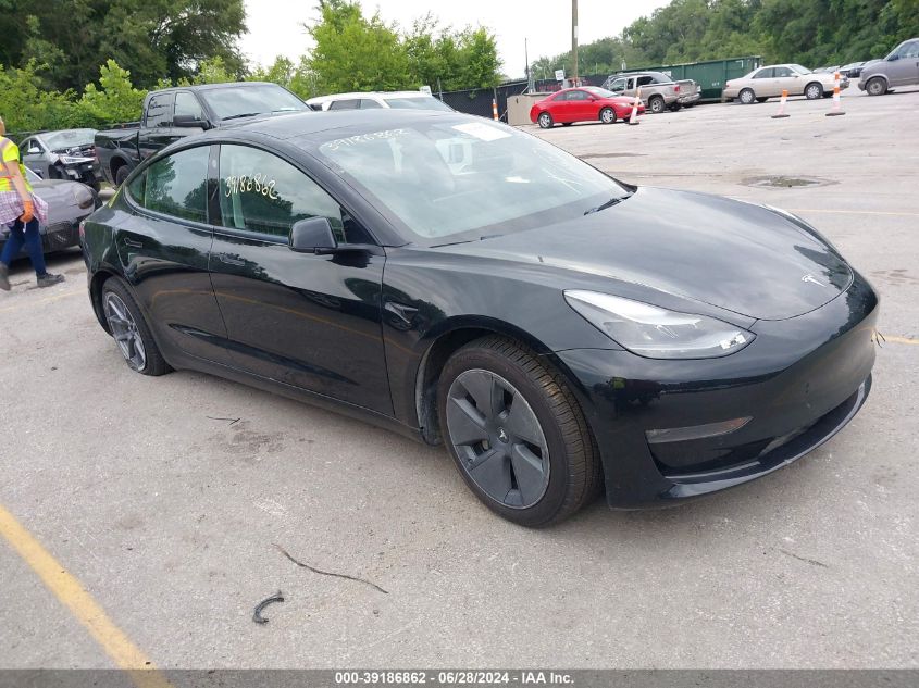 2022 Tesla Model 3 Long Range Dual Motor All-Wheel Drive VIN: 5YJ3E1EB7NF272648 Lot: 39186862