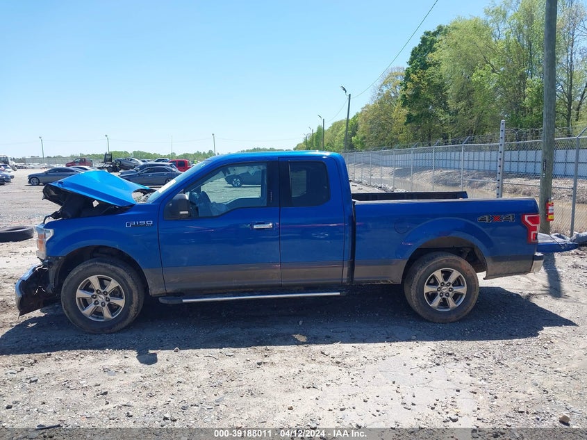 VIN 1FTEX1EP5JKE34790 2018 FORD F-150 XLT