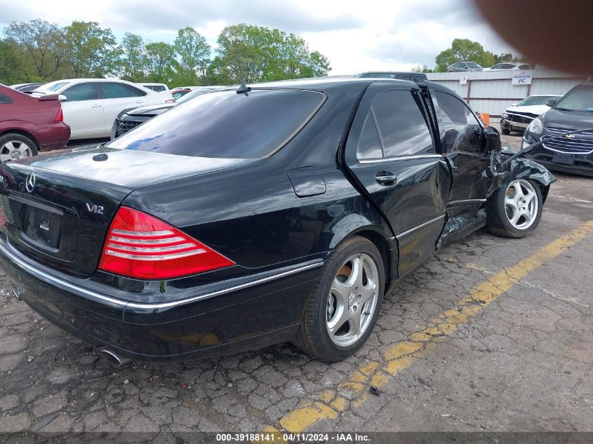 2004 Mercedes-Benz S 600 VIN: WDBNG76J54A407319 Lot: 39188141