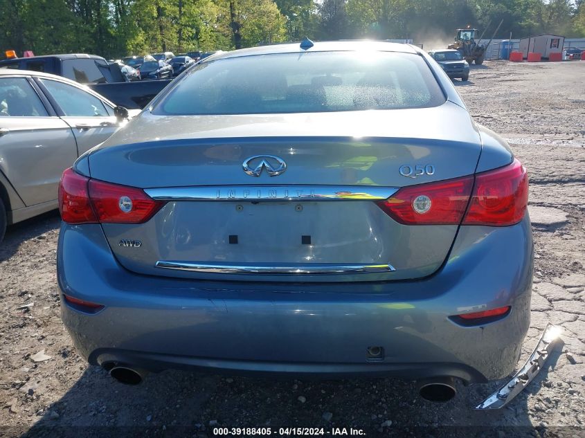 2014 Infiniti Q50 Premium VIN: JN1BV7AR3EM695903 Lot: 39188405