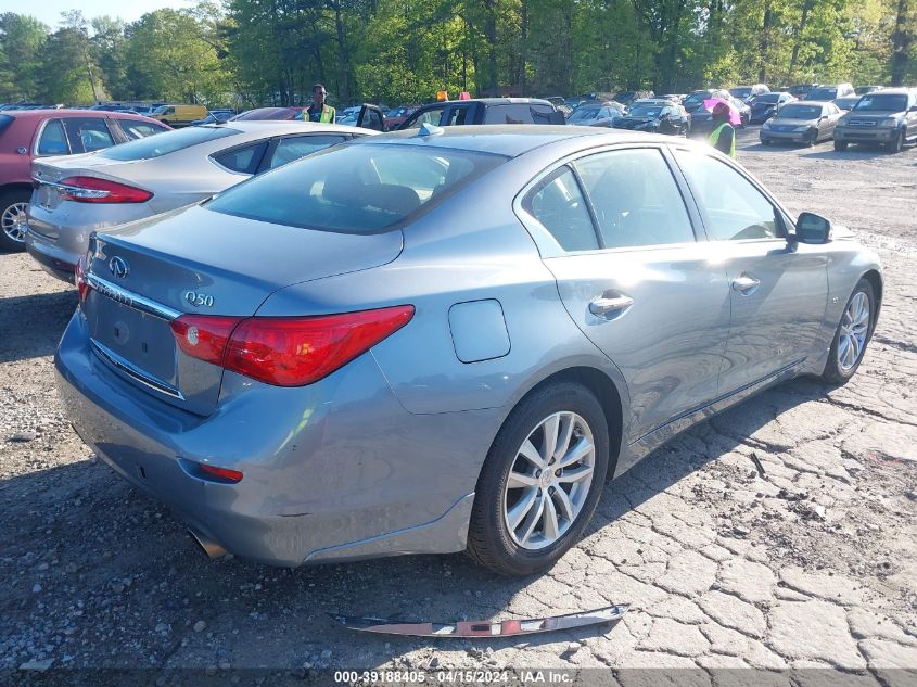 2014 Infiniti Q50 Premium VIN: JN1BV7AR3EM695903 Lot: 39188405