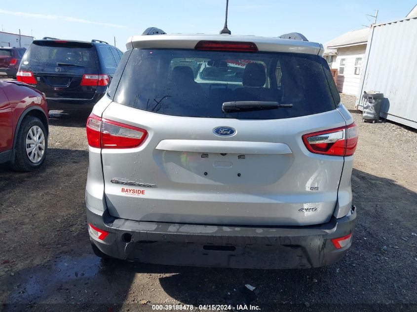 2020 Ford Ecosport Se VIN: MAJ6S3GL2LC348770 Lot: 39188478