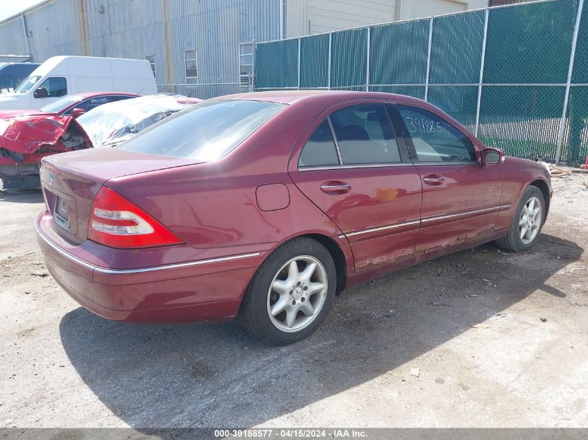 WDBRF61J13F353315 | 2003 MERCEDES-BENZ C 240