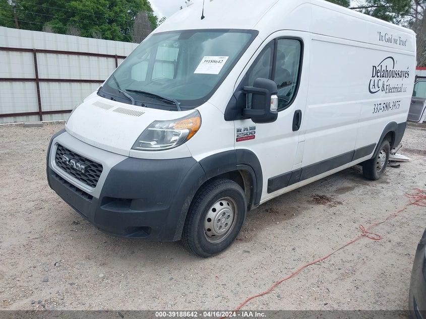 2019 RAM PROMASTER 2500 HIGH ROOF 159 WB 3C6TRVDG4KE526785