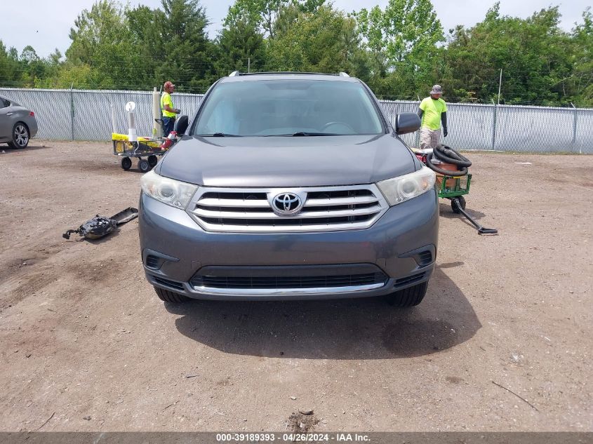 2013 Toyota Highlander Base V6 VIN: 5TDZK3EH2DS095746 Lot: 39189393