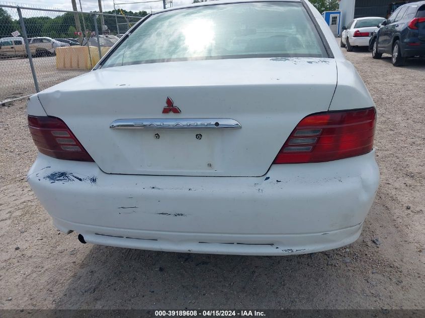 2001 Mitsubishi Galant Es VIN: 4A3AA46G31E215726 Lot: 39189608