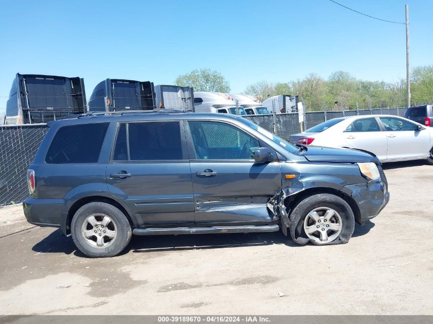 2006 Honda Pilot Ex-L VIN: 5FNYF18566B012882 Lot: 39189670