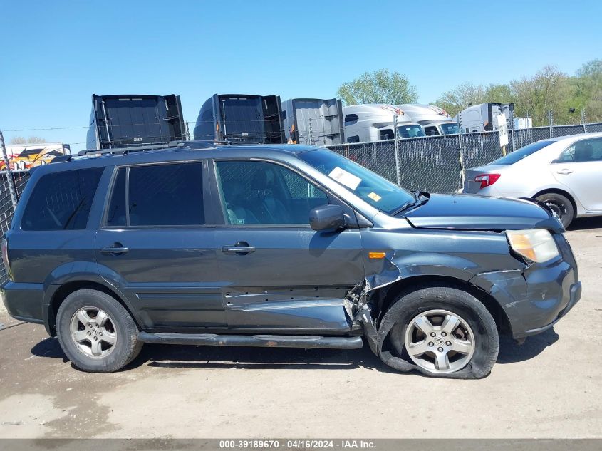 2006 Honda Pilot Ex-L VIN: 5FNYF18566B012882 Lot: 39189670