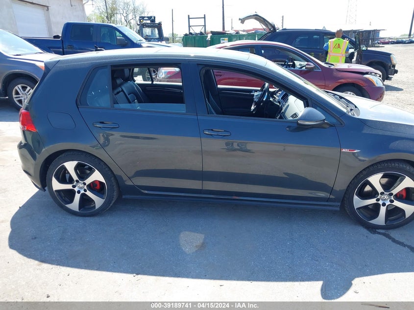 2015 VOLKSWAGEN GOLF GTI 2.0T SE 4-DOOR - 3VW4T7AU5FM052777