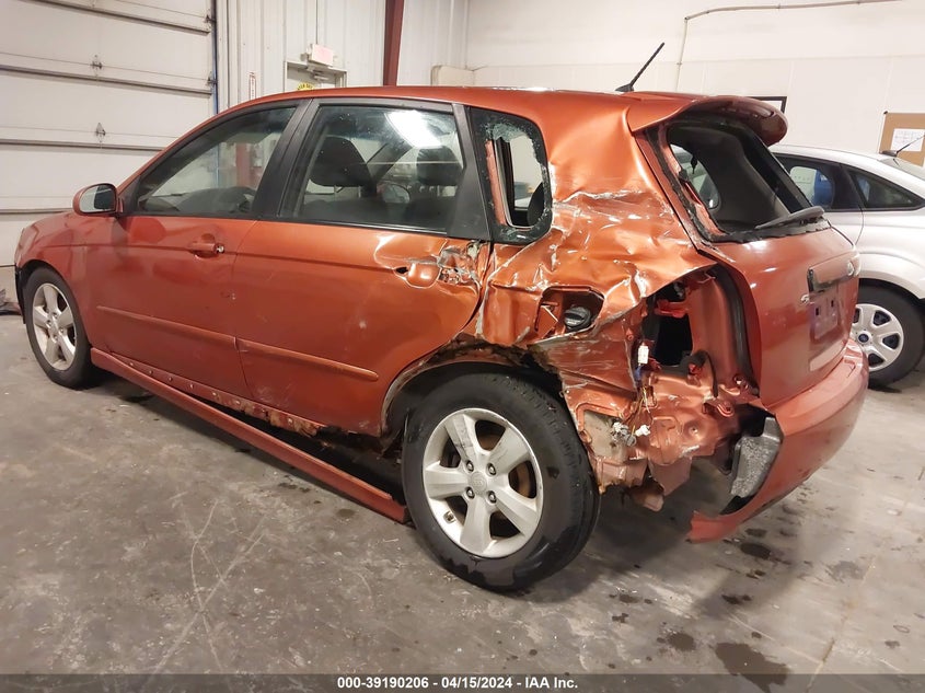 2008 Kia Spectra5 Sx VIN: KNAFE161785015978 Lot: 39190206