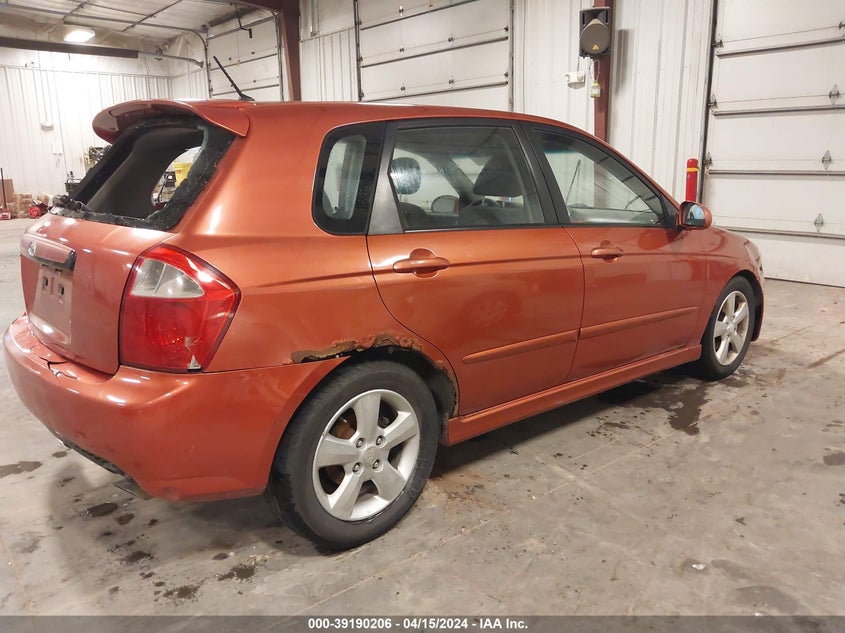 2008 Kia Spectra5 Sx VIN: KNAFE161785015978 Lot: 39190206