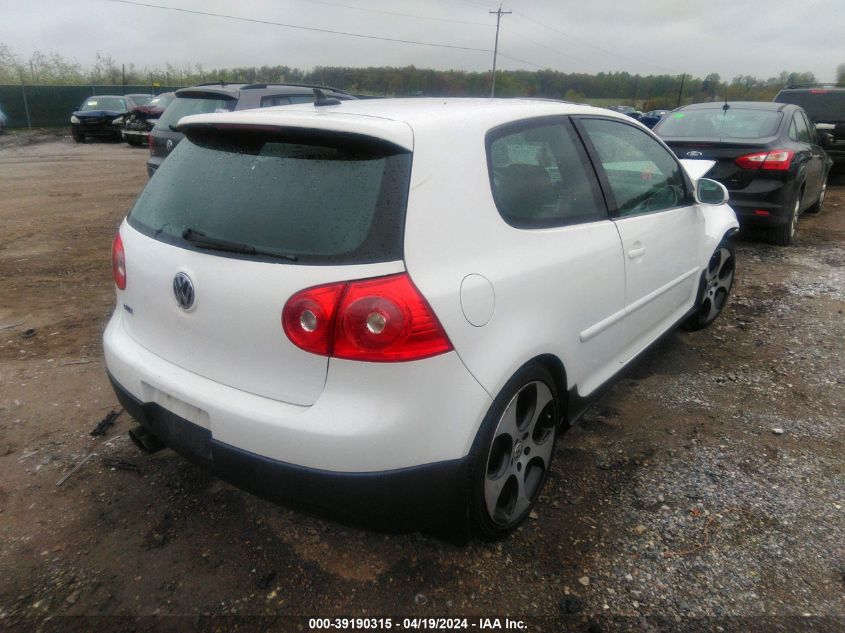 2009 Volkswagen Gti 2-Door VIN: WVWFV71K29W118274 Lot: 39190315