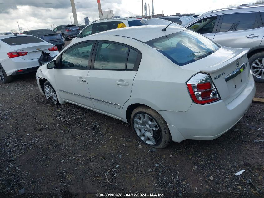 3N1AB6AP8CL768445 | 2012 NISSAN SENTRA