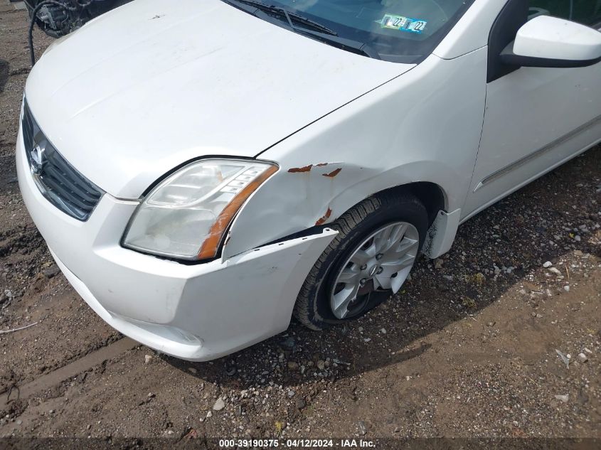 3N1AB6AP8CL768445 | 2012 NISSAN SENTRA