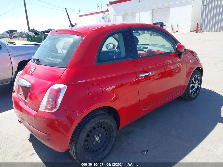 2015 Fiat 500 Pop VIN: 3C3CFFAR5FT598565 Lot: 39190407
