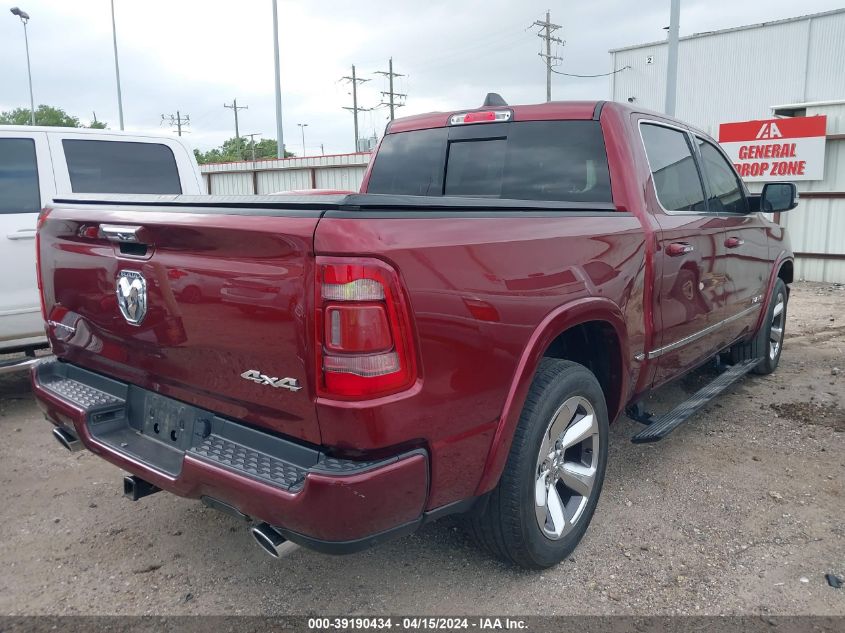 2021 Ram 1500 Limited 4X4 5'7 Box VIN: 1C6SRFHM1MN820502 Lot: 39190434