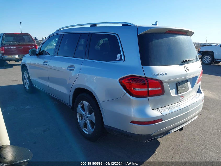VIN 4JGDF6EE0HA890959 2017 MERCEDES-BENZ GLS 450 450 4MATIC