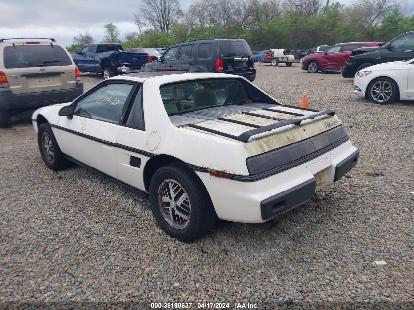 1G2AM37R2EP279582 1984 Pontiac Fiero Sport