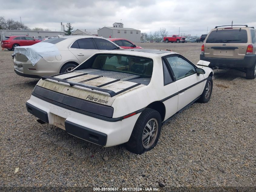 1G2AM37R2EP279582 1984 Pontiac Fiero Sport