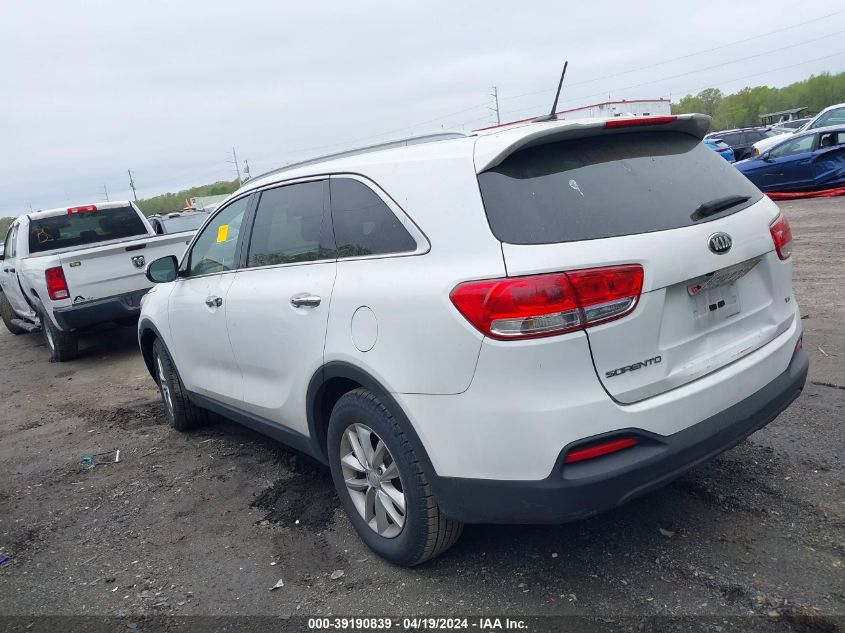 2017 Kia Sorento 3.3L Lx VIN: 5XYPG4A53HG286444 Lot: 39190839