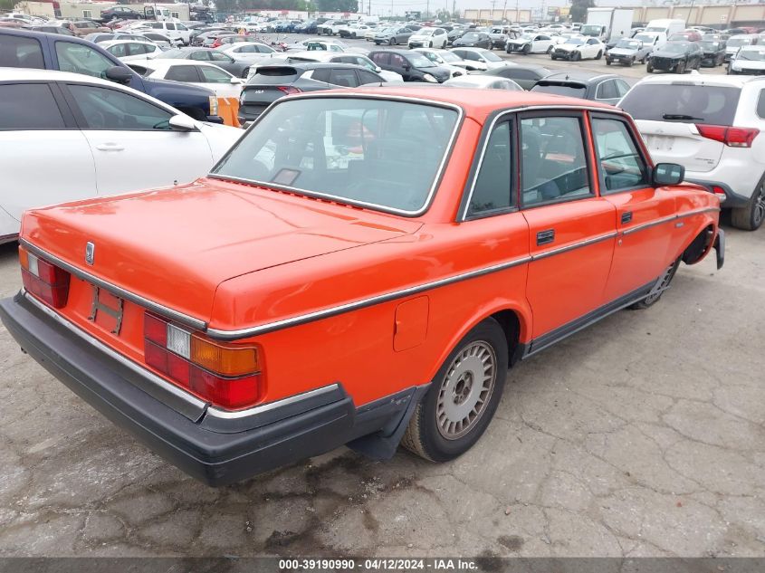 1990 Volvo 240 Dl VIN: YV1AA8849L1407153 Lot: 39190990