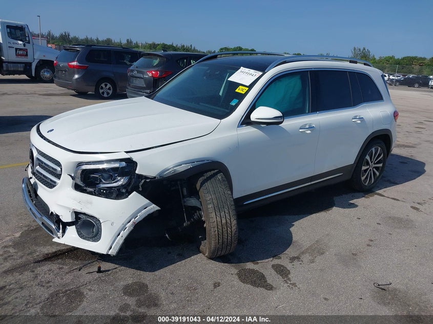2020 Mercedes-Benz Glb 250 VIN: WDC4M4GB2LW000372 Lot: 39191043