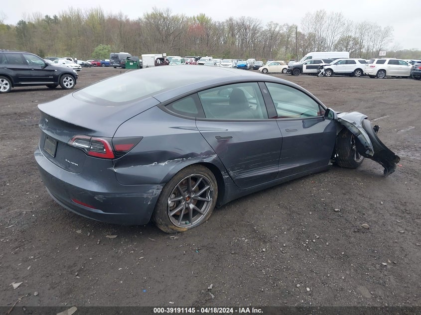 2022 TESLA MODEL 3 U   U(VIN: 5YJ3E1EB3NF107681