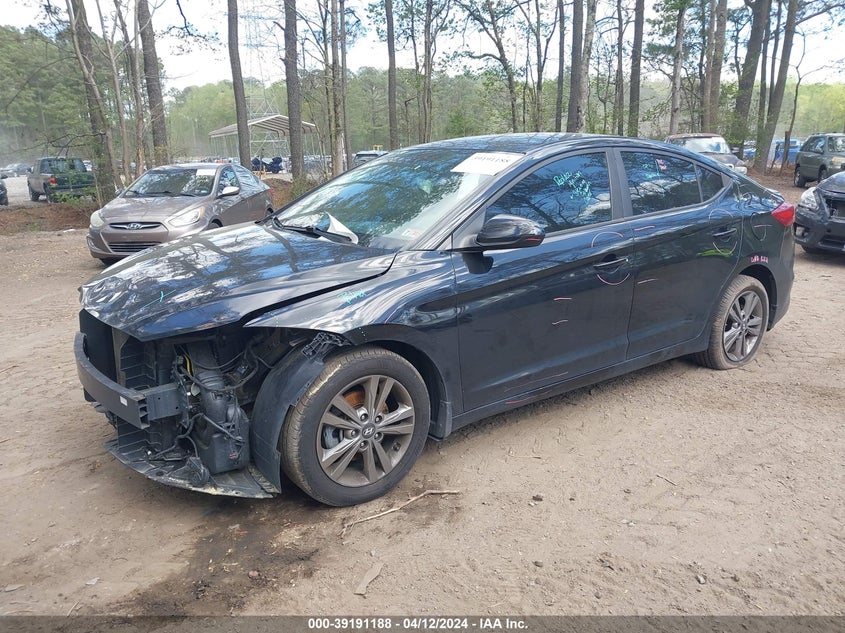 VIN KMHD84LF2JU449283 2018 HYUNDAI ELANTRA SEL
