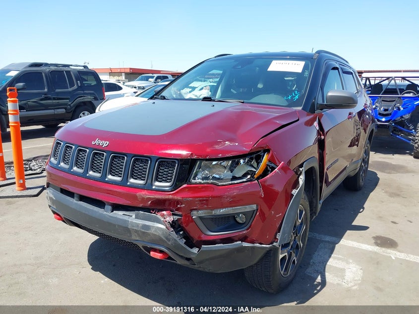 VIN 3C4NJDDB3MT552221 2021 JEEP COMPASS TRAILHAWK 4X4