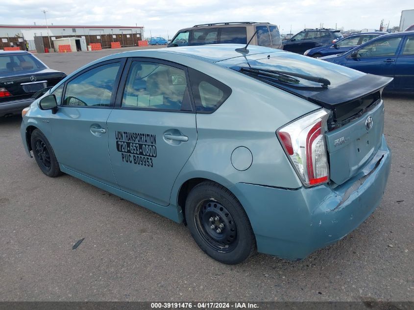 2012 Toyota Prius Three VIN: JTDKN3DU4C5436169 Lot: 39191476