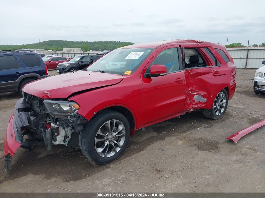 2019 Dodge Durango Gt Plus Rwd VIN: 1C4RDHDG3KC650279 Lot: 39191515