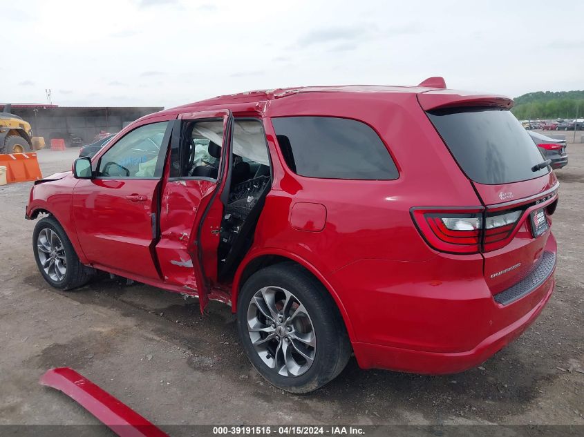 2019 Dodge Durango Gt Plus Rwd VIN: 1C4RDHDG3KC650279 Lot: 39191515