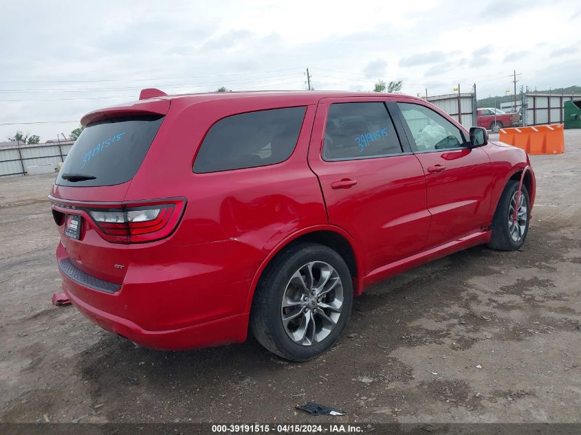 2019 Dodge Durango Gt Plus Rwd VIN: 1C4RDHDG3KC650279 Lot: 39191515