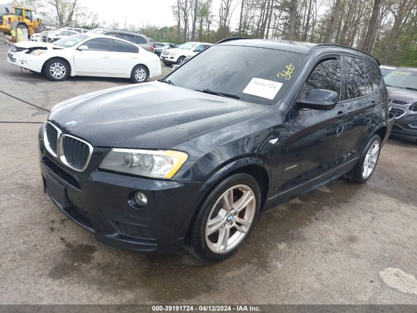 2013 BMW X3 xDrive28I VIN: 5UXWX9C5XD0A11452 Lot: 39191724