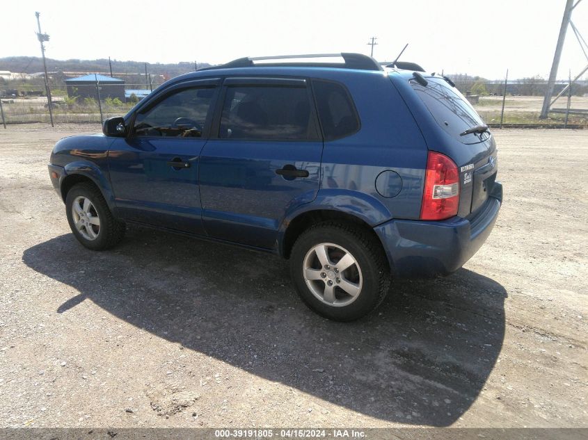 2007 Hyundai Tucson Gls VIN: KM8JM12B87U568976 Lot: 39191805