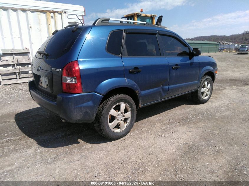 2007 Hyundai Tucson Gls VIN: KM8JM12B87U568976 Lot: 39191805