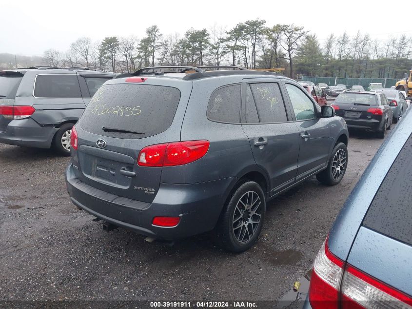 2008 Hyundai Santa Fe Gls VIN: 5NMSG73DX8H204117 Lot: 39191911