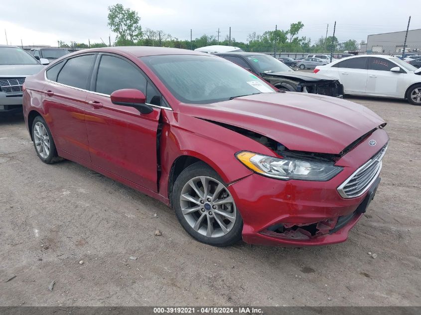 2017 Ford Fusion Se VIN: 3FA6P0HD9HR302756 Lot: 39192021