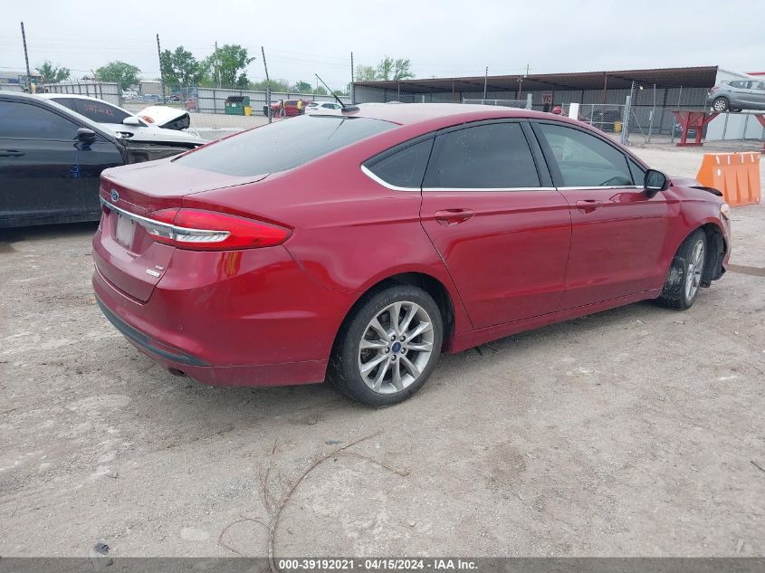 2017 Ford Fusion Se VIN: 3FA6P0HD9HR302756 Lot: 39192021