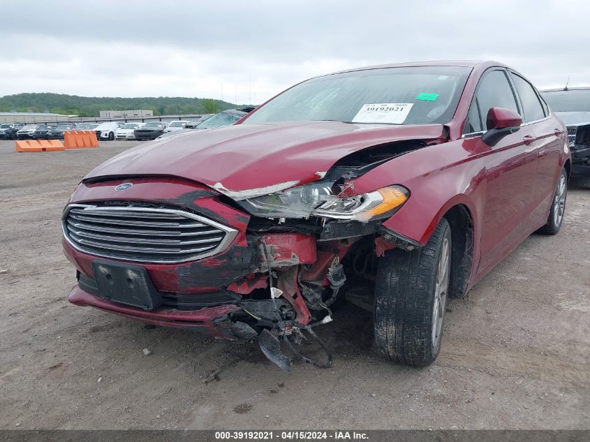 2017 Ford Fusion Se VIN: 3FA6P0HD9HR302756 Lot: 39192021