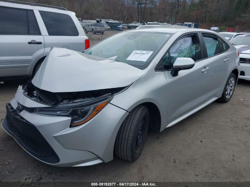 2020 Toyota Corolla Le VIN: 5YFEPRAE0LP052366 Lot: 39192077